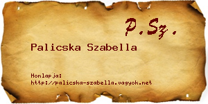 Palicska Szabella névjegykártya